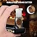4-in-1 Cigar Cutter, Guillotine Cigar Accessories with V-Cut & Straight Cutter Cigar Punch, Cigar Nubber Stainless Steel Sharp Blade, Fits Ring Gauges Up to 60, Multifunctional Cigar Tool Kit for Men