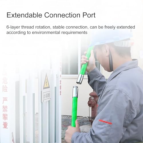 Kit de varilla salvavidas portátil con gancho dieléctrico color verde 3