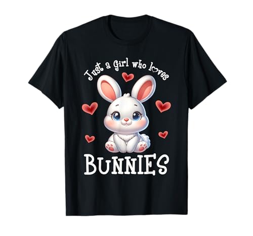 Bonito gráfico de conejito de Just a Girl Who Loves Bunnies Camiseta