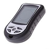 ZYNCUE Handheld Pocket Altimeter Barometer for Compass Thermometer with Weather Forecast,Backlight & Level Hiking,Camping,Mountaineering (50x90x18mm,48g)