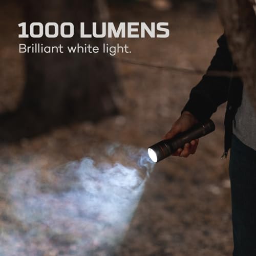 image for NEBO Newton 1000 Lumen Powerful LED Handheld Flashlight | AA Battery P