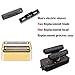 Replacement Foil and Cutters Compatible with BaBylissPRO Double Foil Shaver, Replacement Foil Compatible with BaBylissPRO FXFS2 Shaver, 4 counts (Gold)