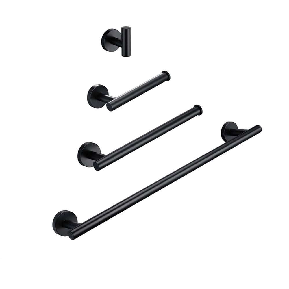 Juego de Accesorios de baño de Oro Cepillado, Kit de Hardware, Montaje en Pared, toallero de Mano, Soporte para Rollo de Papel higiénico, Gancho para Bata, 1