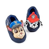 Paw Patrol Slippers Kids Toddlers | Girls Boys Animated Rescue Pups 3D Ears Chase Marshall Slip On House Shoes