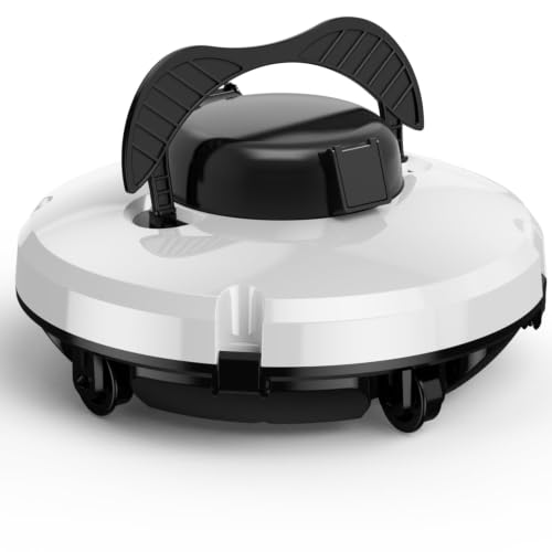 GMAPLAE Pool Vacuum Cleaner Cordless Pool Vacuum for Above Ground Pool Pool Robot Cleaner with Dual Motors 5200mAh Battery 120 Mins Runtime Auto-Parking Ideal for Flat Pools Up to 1000 Sq.Ft