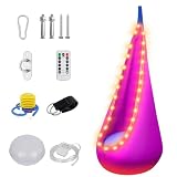 Cueva Colgante, Silla Colgante con LED y Cojín Inflable