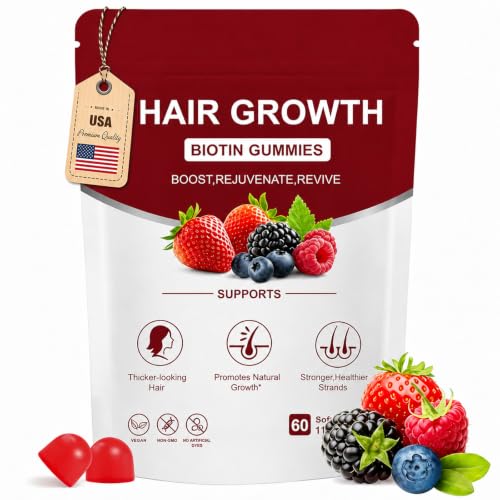 Norce Sactor Lumin Hair Gummies with Biotin & Collagen Mixed Berry Flavor Supports Healthy Hair Growth & Strength Skin & Nails Vegan & Non-GMO 60 Gummies