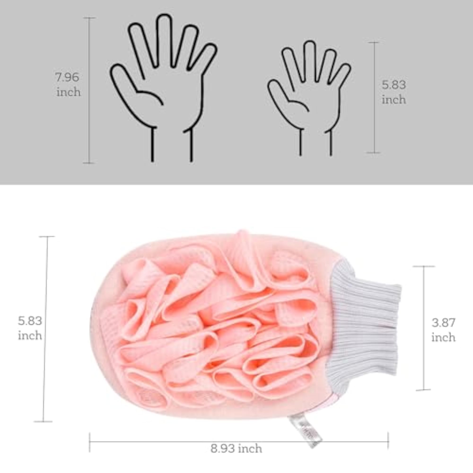 Exfoliating Bath Glove for Dead Skin, Unisex