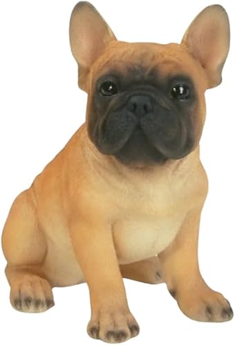 Miniatura 1 de Hi-Line Gifts Estatua de jardín al aire libre de cachorro Bulldog Francés Sentado de 7"