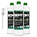 BiOHY Sapone morbido (3 bottiglie da 1l) + Distributore | Detersivo per lavastoviglie a 2 fasi ad alta efficacia | Pastiglie per lavastoviglie per una pulizia a fondo (Schmierseife)