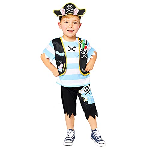 (PKT) (9910166) Child Boys George Pig Pirate Costume (2-3yr) - Peppa Pig
