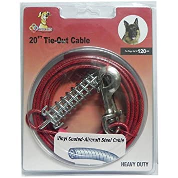 Woofy Heavy Duty Tie Out Cable for Dog up to 120 LBS, 20-Feet (B09Z9MKV88) Amazon Price History, Amazon Price Tracker