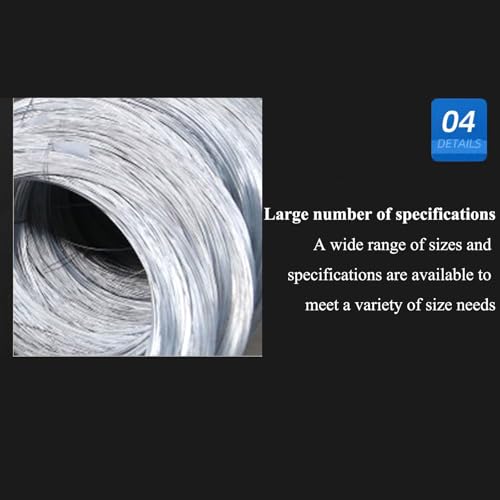 Alambre sólido galvanizado diámetro 2.2mm, peso 20Kg, acero galvanizado para manualidades, proyectos DIY, cercas miniatura 7