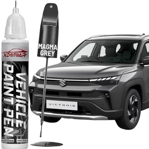 Image of xdotoar Maruti Suzuki Victoris MAGMA GREY (Z7Q) Touch Up Paint Pen | Car Scratch Remover & Paint Chip Repair | Exact Color Match | Quick Dry Formula | Rust Protection | 18ml