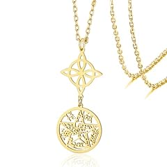 Gold Witch Knot Necklace 2