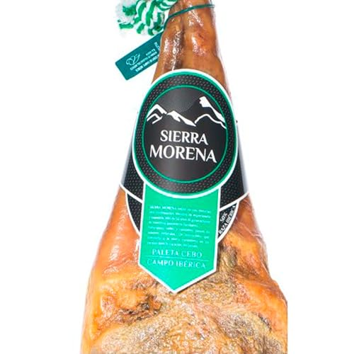 Paleta ibérica de cebo campo 50% raza ibérica curación media de 15 meses en secaderos de forma natural. Con brida verde que certifica la norma ibérica