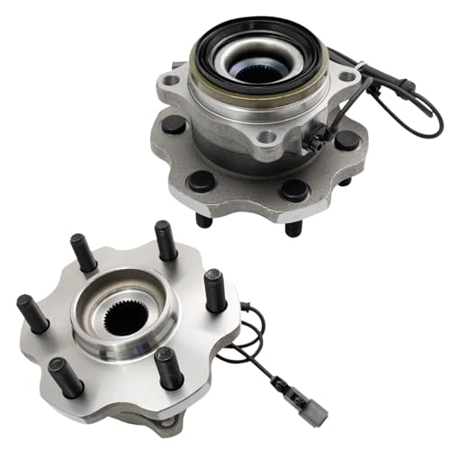 Image of Detroit Axle - 5.6L Rear Wheel Bearing Hubs for Infiniti QX56 QX80 Nissan Armada, 2 Wheel Bearing and Hubs Assembly Replacement Pair Hubs