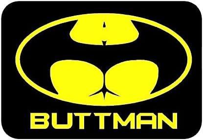 BIKERSTUFFUS Buttman Logo Helmet Sticker Tool Box Sticker