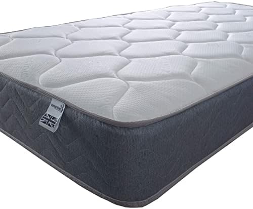 Starlight Beds - Small Double Mattress, White, Spring Mattress With A