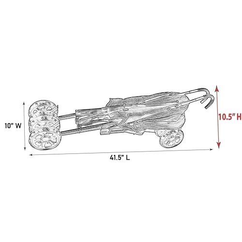 image for Pet Gear Travel Lite Plus Stroller, Compact, Easy Fold, No Assembly Re