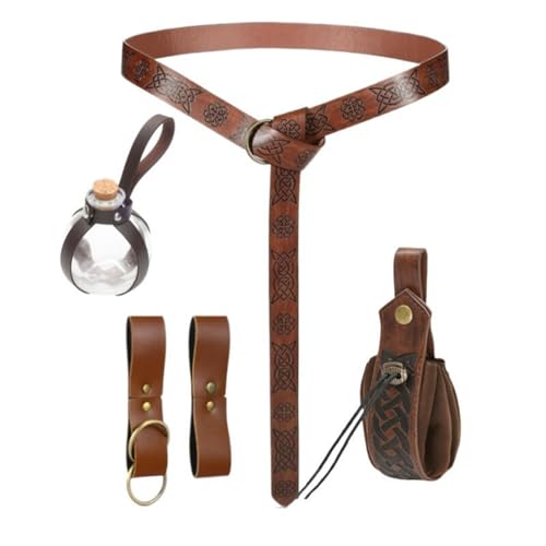 Medieval Waistband Vintage Cosplay Alchemist Belt For Men Cosplay Supplies Waistband For Photoshoots And Stage Role Play Cost
