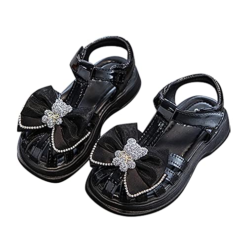 Big Kids Girl Sandals Summer Mesh Bow Closed Head Princess Shoes Daily With Dresses Walking Sandals for Kids