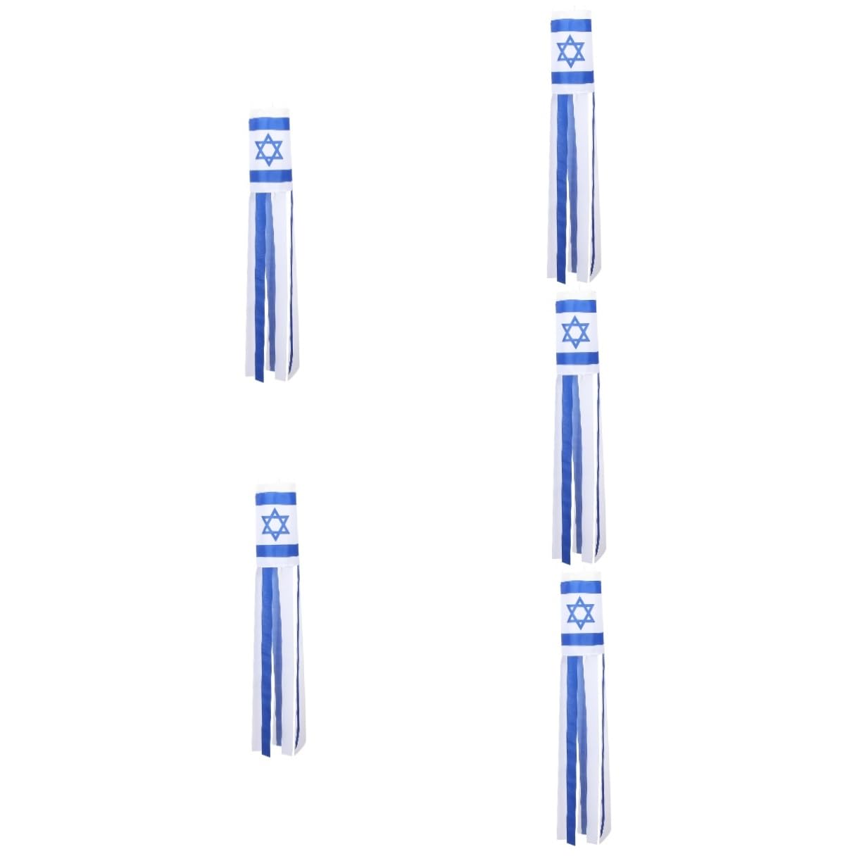 Israël drapeau vertical Toyvian 5 pièces pour décoration de jardin extérieur et fêtes