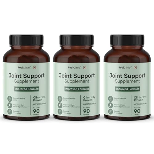 Image of Joint Support Tablets for Men and Women | Glucosamine Chondroitin and MSM, Ginger Extract |Joint Pain, Joint Cartilage Support & Muscle Health | Pack of 3-90 Tablets