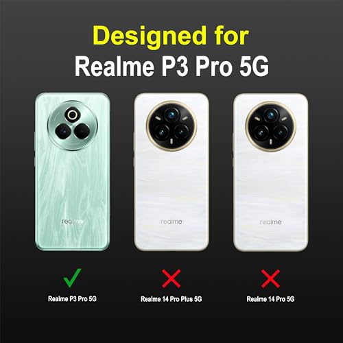 Image of Zapcase Back Case Cover for Realme P3 Pro 5G | Compatible for Realme P3 Pro 5G Back Cover | Liquid Silicon Magic Case with Camera Protection | Black