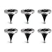 Solar Ground Lights, Findyouled Outdoor Waterproof Warm White Landscape Path Light (6 Pack)