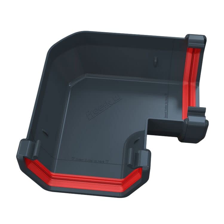 Freeflow FRS603A Anthracite Grey 114mm Square Gutter 90 Degree Angle