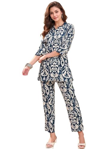 Image of RICHIK Women's Co-ord Set|Kurta Set for Women|Printed Kurta with Pant|Co-ord Set
