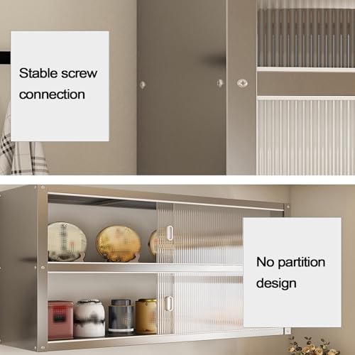 Almacenamiento de cocina de acero inoxidable montado en pared para liberar espacio 6