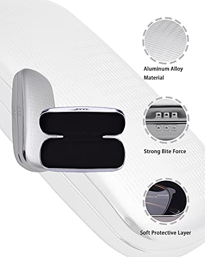 Philley Sunglasses Case Striped Aluminum Hard Shell Metal Spectacles Box Eyeglasses Case For Women & Men(Silver) #TOP2