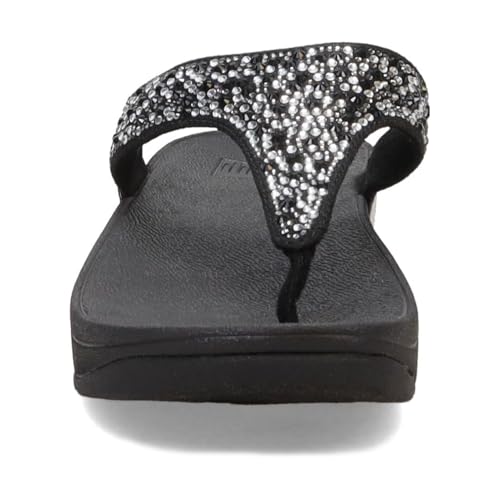 Image of FitFlop Women's LULU Crystal Embellished Toe-Post Sandals