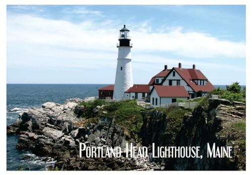 Portland Head Lighthouse, Cape Elizabeth, Museum, Maine, Portland Harbor, Travel, Souvenir, Locker Magnet 2 x 3 Fridge Magnet
