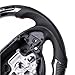 Car Steering Wheel Accessories Carbon Fiber Steering Wheel Compatible For Chevrolet Corvette C7 2014-2018 Custom Perforated Leather(Style 2)