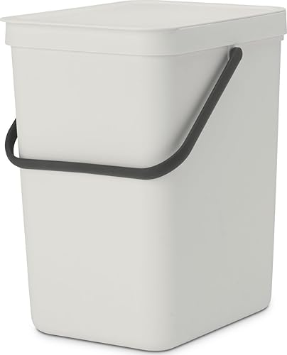Miniatura 103 de Brabantia Sort & Go - Bote de basura para alimentos (1.6 galones/verde abeto) Pequeño organizador de abono de cocina con asa y tapa extraíble, fácil