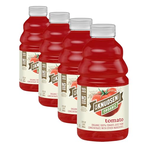 R.W. Knudsen Organic Tomato Juice, 32 fl oz (Pack of 4)