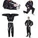 Ruqingg Sauna Suits Heavy Duty Fitness Weight Loss Sweat Sauna Suit Exercise Gym Anti-Rip Black XL