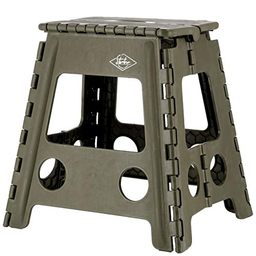 ワイエムワールド 踏み台 折りたたみ 高さ39cm カーキ 軽量 持ち運び便利 トコラ 19-100009