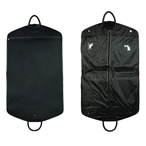 Clothes dust cover Set Of 2 Oxford Fabric Waterproof Hanging Garment Bags Cover With A PVC Card Holder And A Side Zip Pocket Clothing bag storage bag and travel dustproof cove