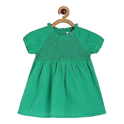 Image of miniklub Baby Strap Sleeveless Woven Polyester Dress (Hot Pink Color)