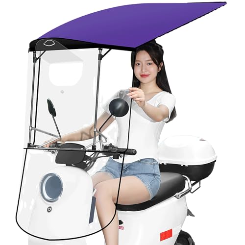 Paraguas impermeable para scooter eléctrico que evita lluvia y viento