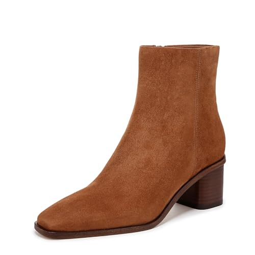 Bottine Vince Gema daim séquoia foncé chaussure talon femme taille 35