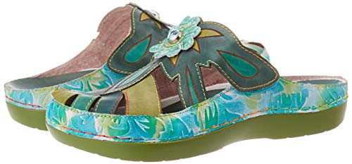 Laura Vita Bicllyo 03, Zoccoli Donna, Verde (Vert