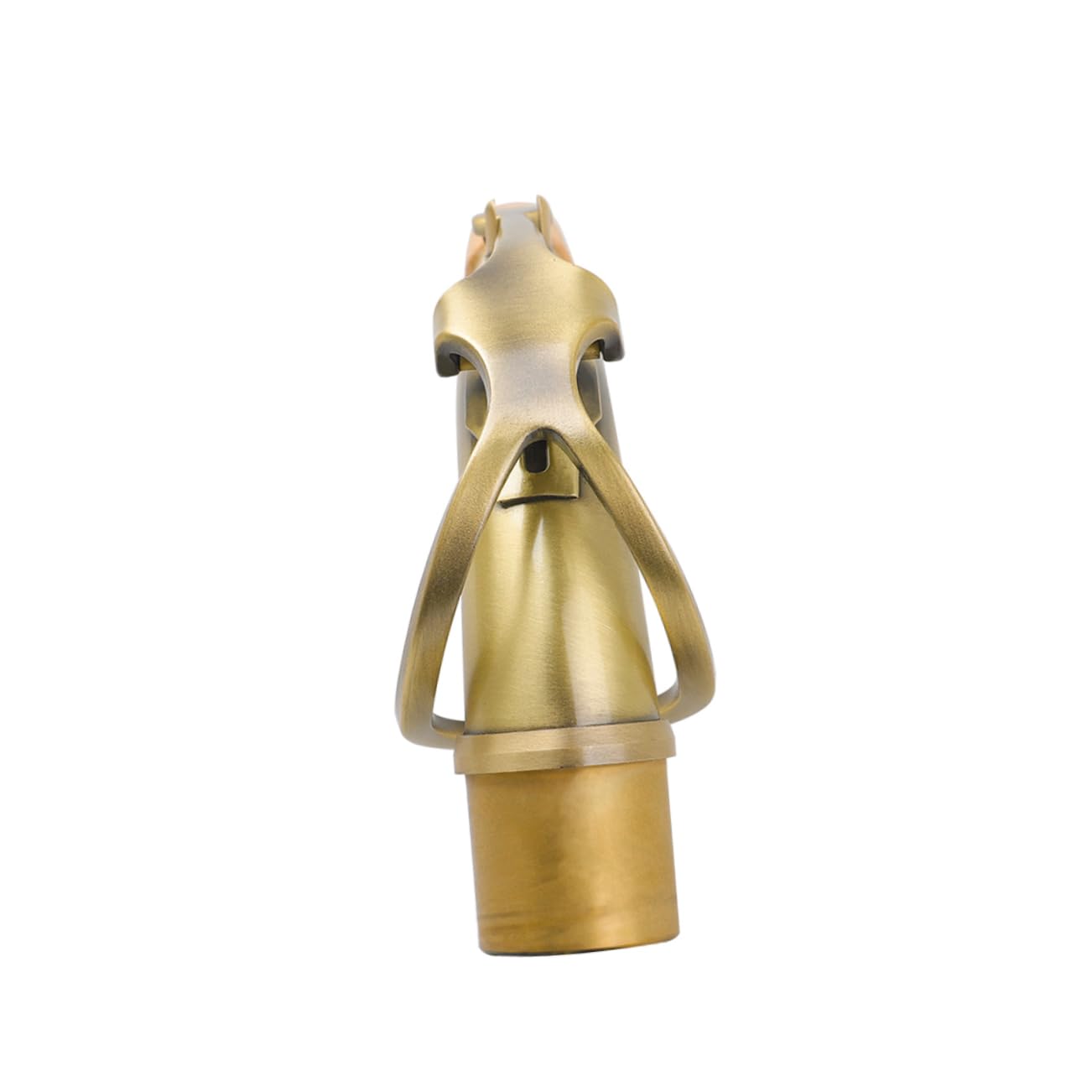 ibasenice Collo Sax Bend Ottone Per Sassofono Accessorio Isolante Finitura Antica Verde Design Raffinato e Naturale Resistente All e Al Calore