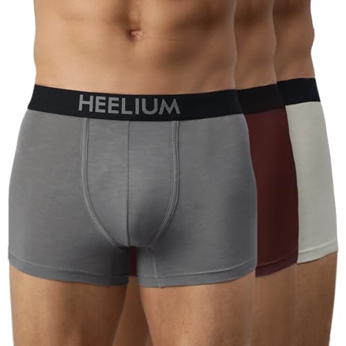 Image of HEELIUM Bamboo Underwear Trunk for Men | 3X Softer Than Cotton & Odour Free | Stretchy Fabric & Durable Waistband