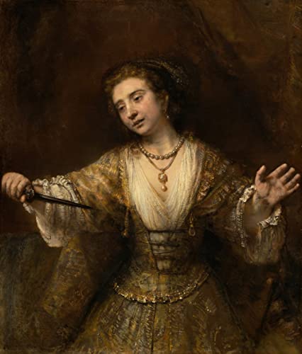 Affiche Impression d'art Rembrandt Lucrèce pour habiller un mur vide 60x90