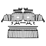 HIGH FLYING for Nissan Amarda Y62 2017-2024, Patrol Y62 2010-2024 Molle Panel Storage Trunk Shelf Interior Luggage Carrier Modular Trunk Organizer Aluminum (Panels+Shelf)